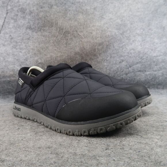 LL Bean Shoes Women 10 Slip On Casual Comfort Quilted Ultralight PrimoLoft Black - Picture 1 of 16